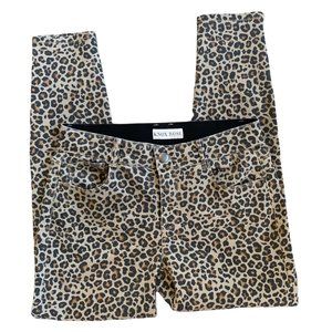 Knox Rose Cheetah Print Denim Jeggings 10